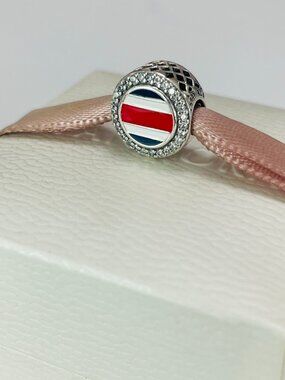 Pandora Costa Rica Flag Exclusive Bead Charm